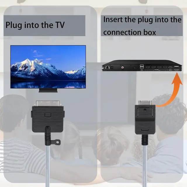 Alt view image 3 of 5 - 5 M/16.4Ft VG-SOCC05 One Connect Cable Compatible with Samsung OLED 4K TV 55'' 65'' 77'' QN55S95DAF QN65S95DAF QN77S95DAF QN55S95FAFXZA QN65S95FAFXZA QN77S95FAFXZA (S95D S95F Series)