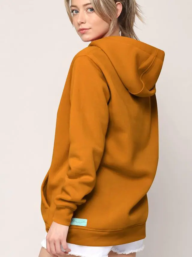 Alt view image 4 of 5 - Made By Johnny WSK2375 Hoodie Hoody with Strap Compatible with Airpods Pro/2/1 Anti-Lost Leash String M Mustard