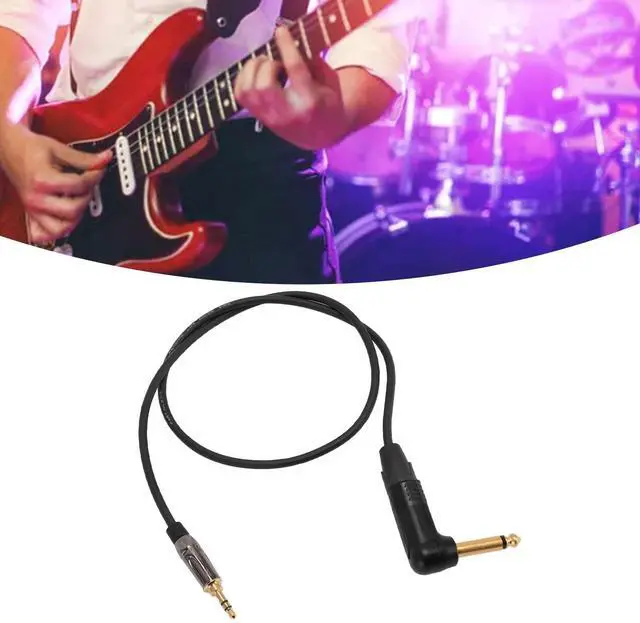 Alt view image 3 of 5 - VBESTLIFE Guitar System Cable for G3 G4, 3.5mm to 6.35mm Jack Right Angle to Straight Electric Instrument Cable, 75cm, VBESTLIFEtu4afg0x17