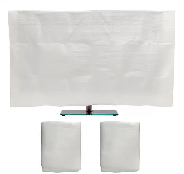 Main image of Laluladant 2 Pack Foam Flat Screen TV Cover, Fits Up to 70"L x 42"W, Waterproof, Poly Foam, White