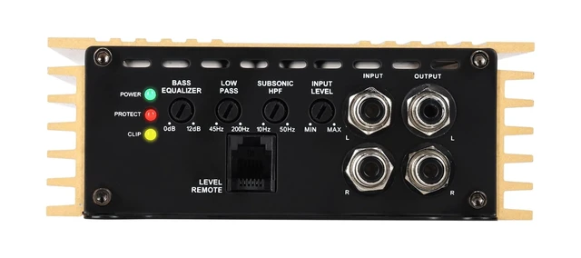 Alt view image 2 of 5 - Rockville RD600.1 Gold 1 Ohm Mono Car Amplifier, 600W RMS / 2400W Peak