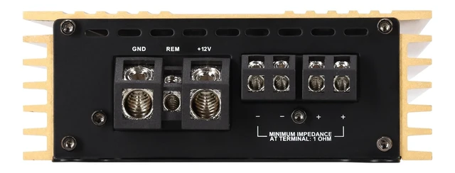 Alt view image 3 of 5 - Rockville RD600.1 Gold 1 Ohm Mono Car Amplifier, 600W RMS / 2400W Peak