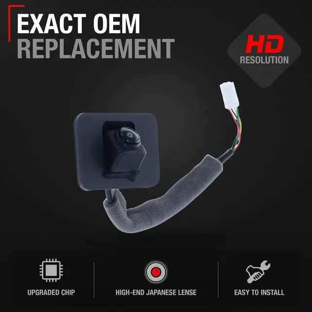 Alt view image 2 of 5 - Rear View Backup Camera, Reverse Park Assist - Compatible with 2019-2023 Nissan Altima - Without AVM - Plastic, Glass - Vehicle Parking Camera Replacement - OEM 284426CA0B, 590-043, NI1960159