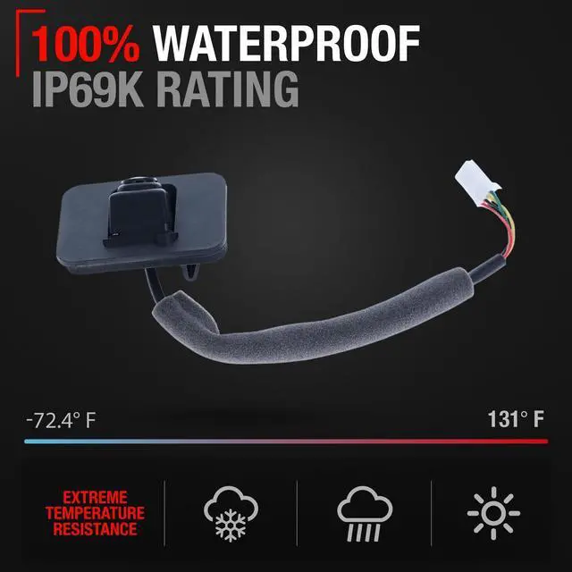 Alt view image 3 of 5 - Rear View Backup Camera, Reverse Park Assist - Compatible with 2019-2023 Nissan Altima - Without AVM - Plastic, Glass - Vehicle Parking Camera Replacement - OEM 284426CA0B, 590-043, NI1960159
