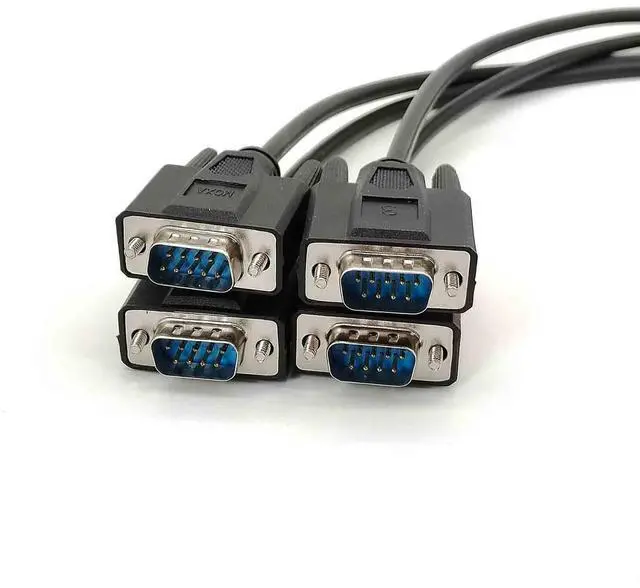 Alt view image 5 of 5 - GXMRHWY DB44 Male to 4 X DB9 Male Com Port Cable 50CM