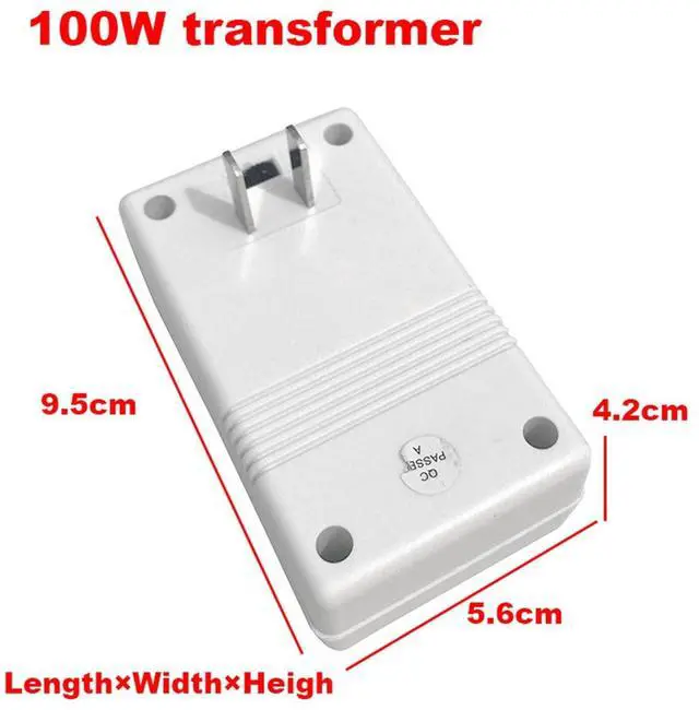 Alt view image 5 of 5 - WALFRONT SW S12 Power Converter, 2 Way 110V to 220V Voltage Transformer, 100W Wide Range Foreign Electricity Converter for Home Appliances, US Plug