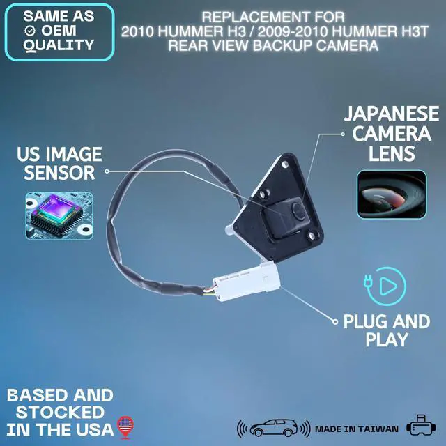 Alt view image 2 of 5 - Backup Camera Replaces for 2010 Hummer H3 / 2009 2010 Hummer H3T OE Part # 25899107