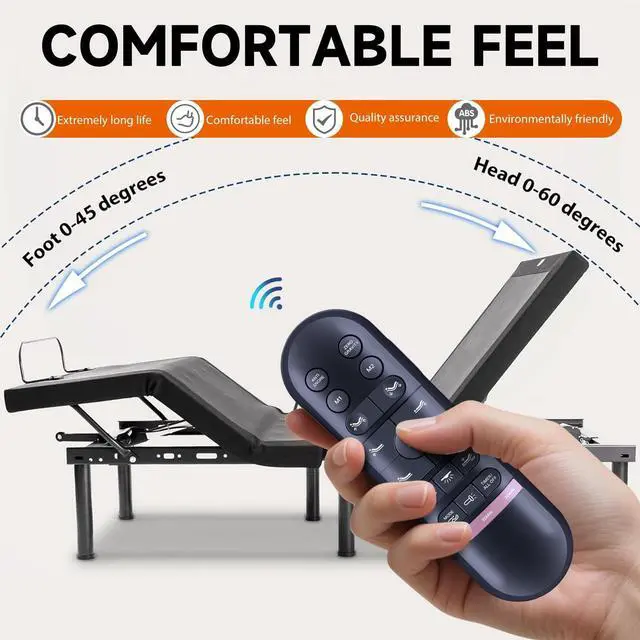 Alt view image 2 of 5 - ZWP HJH82 Replacement Remote Control Compatible for RICHMAT Doctor Sleep LB4000, MLILY MS300, MUUEGM Adjustable Bed