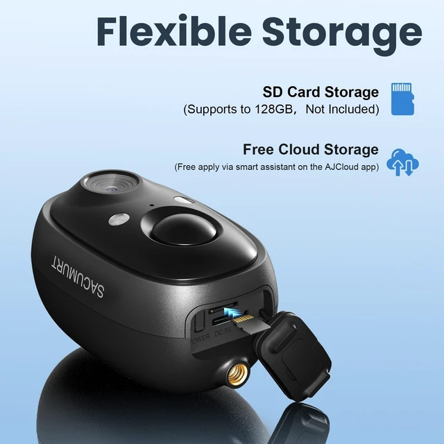 Alt view image 5 of 5 - Solar Camera Outdoor Wireless, 2.4Ghz WiFi, SD/Cloud, for Home & Office