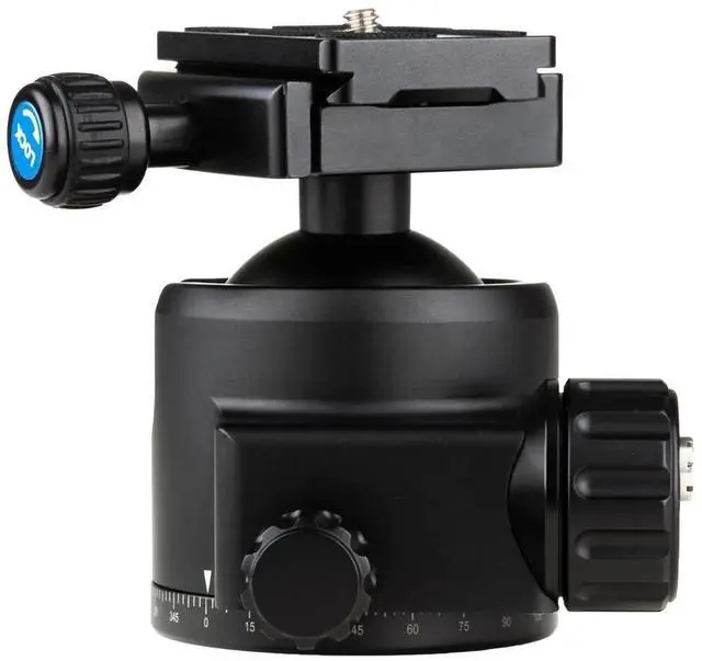 Alt view image 3 of 5 - SLIK PBH-52LP Arca Compatible Professional Ball Head (618-830) Supports 66lbs, Arca Quick Release, Independent Friction Control and Pan Knob, Compatible with Most Tripods