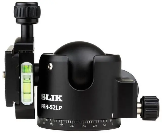 Alt view image 5 of 5 - SLIK PBH-52LP Arca Compatible Professional Ball Head (618-830) Supports 66lbs, Arca Quick Release, Independent Friction Control and Pan Knob, Compatible with Most Tripods