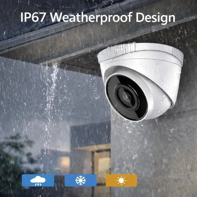 Alt view image 3 of 5 - IPC-T240H 4MP PoE IP Camera Outdoor, 2K Security Turret Camera with Night Vision, 120dB WDR, H.265+, IP67 Waterproof, Motion Detection, ONVIF Compatible for Home Surveillance