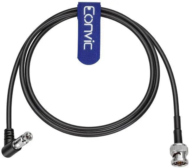 Alt view image 2 of 5 - Eonvic 6G SDI 4K Coaxial Cable Right Angle High Density Micro BNC Male to BNC Male for Blackmagic Video Assist 5" 3G and 12G Monitor