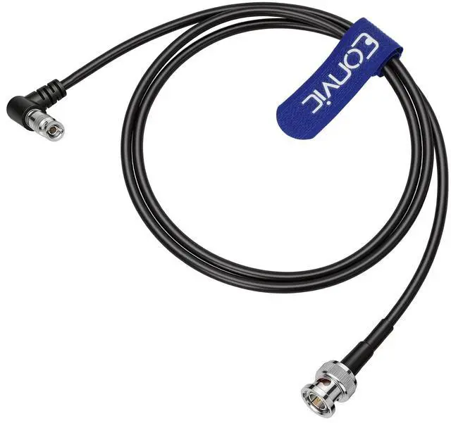 Alt view image 3 of 5 - Eonvic 6G SDI 4K Coaxial Cable Right Angle High Density Micro BNC Male to BNC Male for Blackmagic Video Assist 5" 3G and 12G Monitor