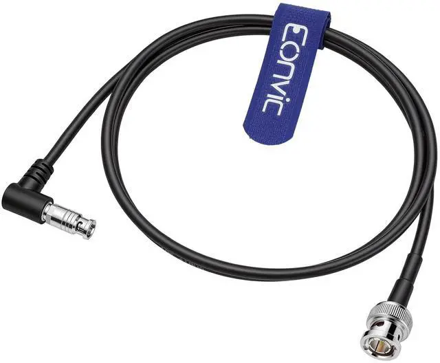 Alt view image 4 of 5 - Eonvic 6G SDI 4K Coaxial Cable Right Angle High Density Micro BNC Male to BNC Male for Blackmagic Video Assist 5" 3G and 12G Monitor