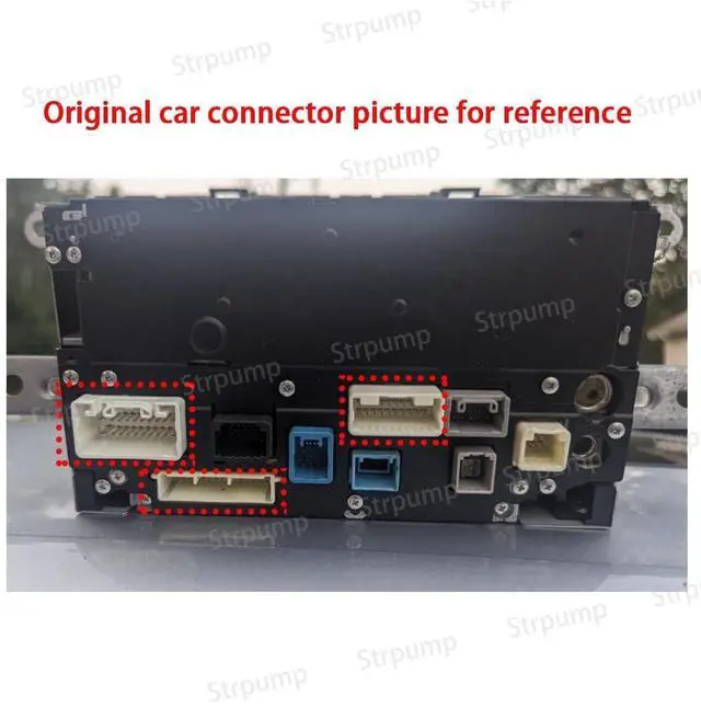 Alt view image 2 of 5 - Strpump 16Pin Car Radio Power Harness for Toyota Camry Prado RAV4 Sienna Tacoma Tundra Sequoia 4 Runner w/JBL Amplifier Retain OEM Camera Stereo Power Harness Cable Wire Adapter
