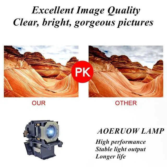Alt view image 4 of 5 - AOERUOW RS-LP09 / 9963B001 Replacement Lamp Bulb with Housing for Canon REALiS WUX6000,WUX6010,XEED WUX6000,XEED WUX6000D,XEED WUX6010 Projectors