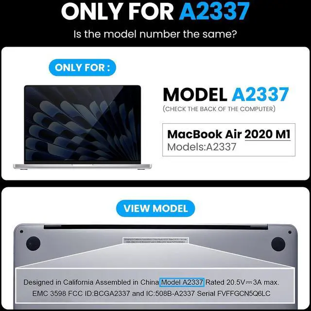 Alt view image 2 of 5 - DZLQS A2337 LCD Screen Display Assembly for MacBook Air 13.3" M1 2020 A2337 EMC 3598 MGN63 MGN93 MGND3 MGN73 MGNA3 MGNE3 Retina 2560x1600 (Rose Gold)
