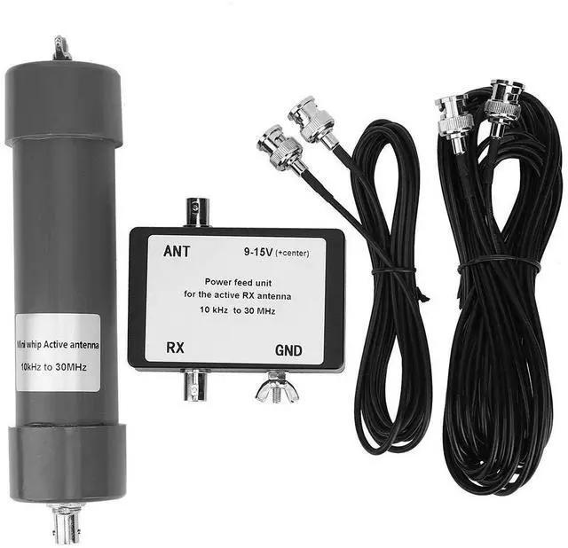 Main image of Active Antenna, 10 kHz to 30 MHz Mini Whip Active Antenna with Portable Cable for Radio Communication
