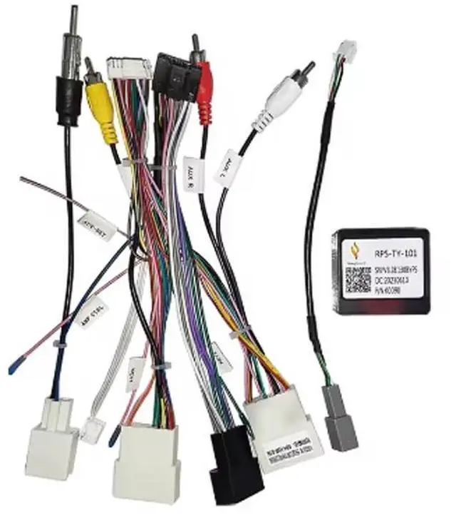Main image of 16pin Car Radio Stereo Power Wiring Harness Cable Adapter Compatible for Toyota Camry 2018+ RAV4 18+ Avalon 2019+ Sienna 18-20 Corolla 2020 Hilux 20+