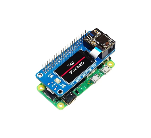Alt view image 4 of 5 - sb components Zero Barcode HAT for Raspberry Pi 1D/2D Codes Reader Barcode Module Barcode Scanner HAT for Raspberry Pi 4B/3B+/3B/2B/B+/A, Zero & Zero 2 W