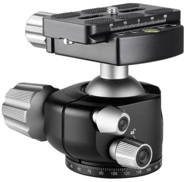 Alt view image 2 of 5 - Leofoto - LH-36 Ball Head with QP-70N Quick Release Plate - 360 Degrees Rotatable - Universal 3/8" Tripod Screw - LH-36+QP-70N