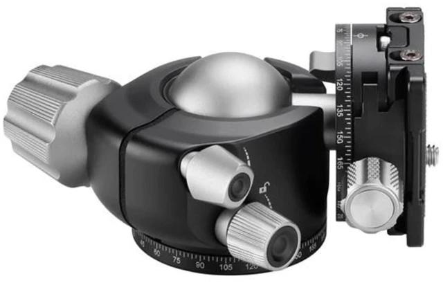 Alt view image 5 of 5 - Leofoto - LH-36 Ball Head with QP-70N Quick Release Plate - 360 Degrees Rotatable - Universal 3/8" Tripod Screw - LH-36+QP-70N