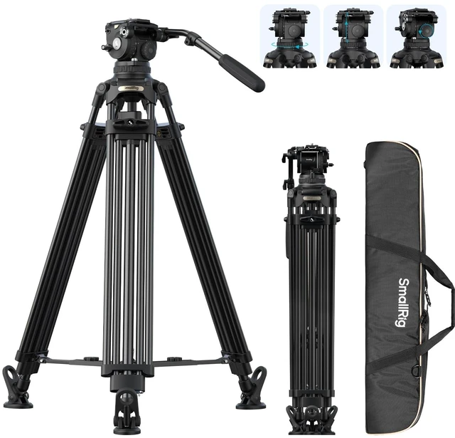 Main image of SmallRig 79''/200.5cm Aluminum Video Tripod with 7-Step Counterbalance
