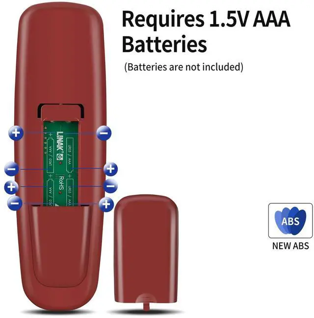 Alt view image 2 of 4 - WKOLF Universal Adjustable Bed Replacement Remote for Adjusta Magic E-95 E95 WRLS2Vibe Raven, Compatible with Certain Old Gen Craftmatic, and Certain Okimat or Hb310 Leggett Or Sealy Remotes-Red