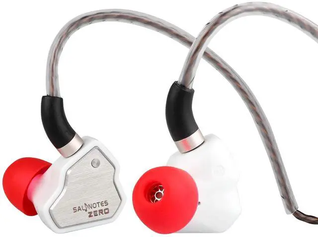 Main image of Linsoul 7Hz Salnotes Zero HiFi 10mm Dynamic Driver in-Ear Earphone IEM with Metal Composite Diaphragm Stainless Steel Faceplate Detachable 2Pin OFC Cable (White, Without Mic)