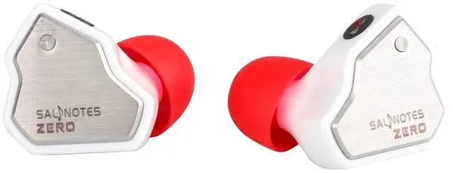 Alt view image 2 of 5 - Linsoul 7Hz Salnotes Zero HiFi 10mm Dynamic Driver in-Ear Earphone IEM with Metal Composite Diaphragm Stainless Steel Faceplate Detachable 2Pin OFC Cable (White, Without Mic)