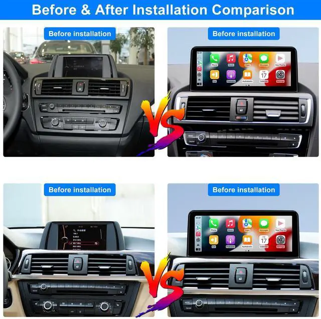 Alt view image 2 of 5 - CNSTWEI 10.25" Linux Screen for BMW 2012-2017 Years 1 2 3 4 Series F20 F21 F22 F23 F30 F31 F32 F33 F34 F36 NBT System, Support Wireless CarPlay Android Auto Multimedia 328i 320i Accessories C