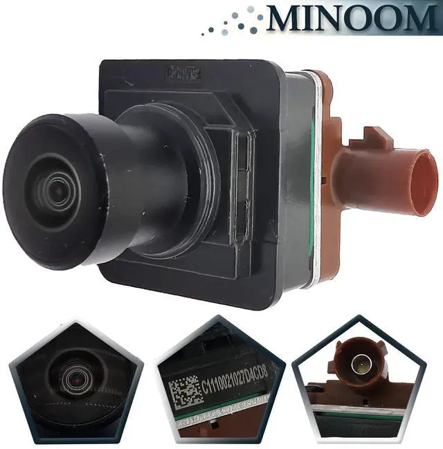 Alt view image 4 of 5 - MINOOM ML3T-19G490-BC Front View Tailgate Mounted Backup Parking Camera Replacement for 2023 Ford F-150 3.5L-V6 5.0L-V8 Part No.#ML3T-19G490-BB