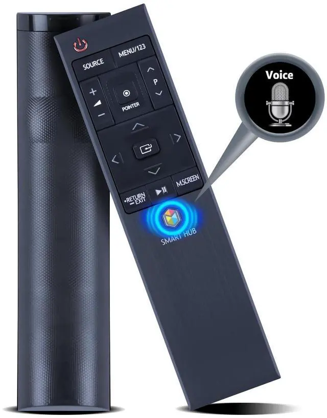 Main image of PZL New Voice Replacement Remote Control BN59-01220D fit for Samsung 4K HUB Smart TV UN48JS9000FX UN48JU6700F UN50JU7100F UN65JU750DF UN78JS8600FX UN78JS9100FX (NOT with USB)