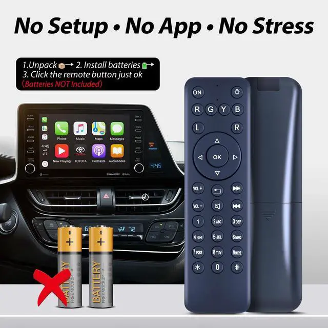 Alt view image 5 of 5 - Remote Replacement Fits for Mercedes-Benz 2010-2018 Class Rear Seat Entertainment DVD