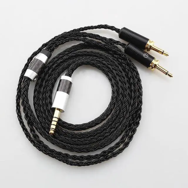 Alt view image 2 of 5 - Tirstrup 16 Core 7N OCC Replacement Earphone Cable Compatible with Focal Elear Elegia Clear Stellia Celestee Headphones (B16Foca4.4)