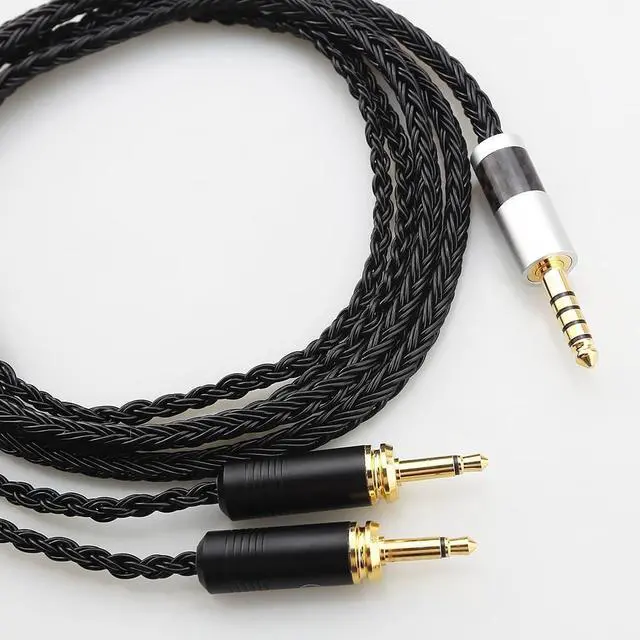 Alt view image 4 of 5 - Tirstrup 16 Core 7N OCC Replacement Earphone Cable Compatible with Focal Elear Elegia Clear Stellia Celestee Headphones (B16Foca4.4)