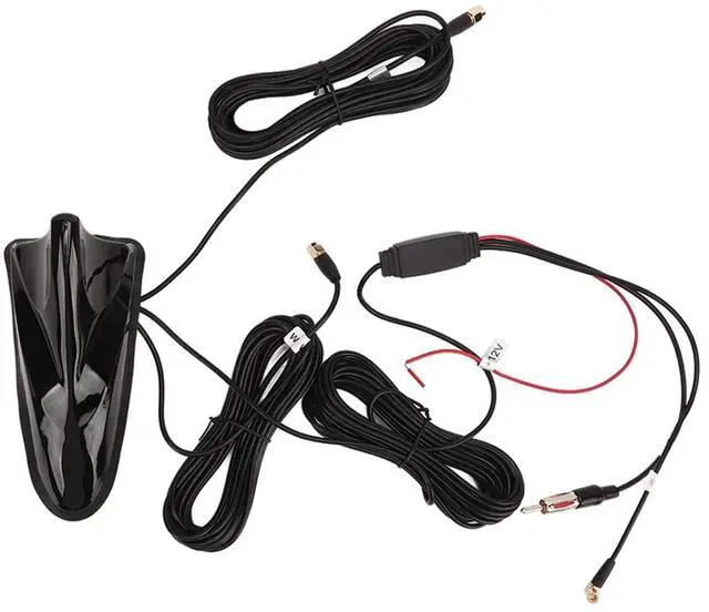 Main image of Acouto 12V Shark Fin Antenna DAB FM High Sensitivity 5m Cable Length Universal Radio Aerial Antenna