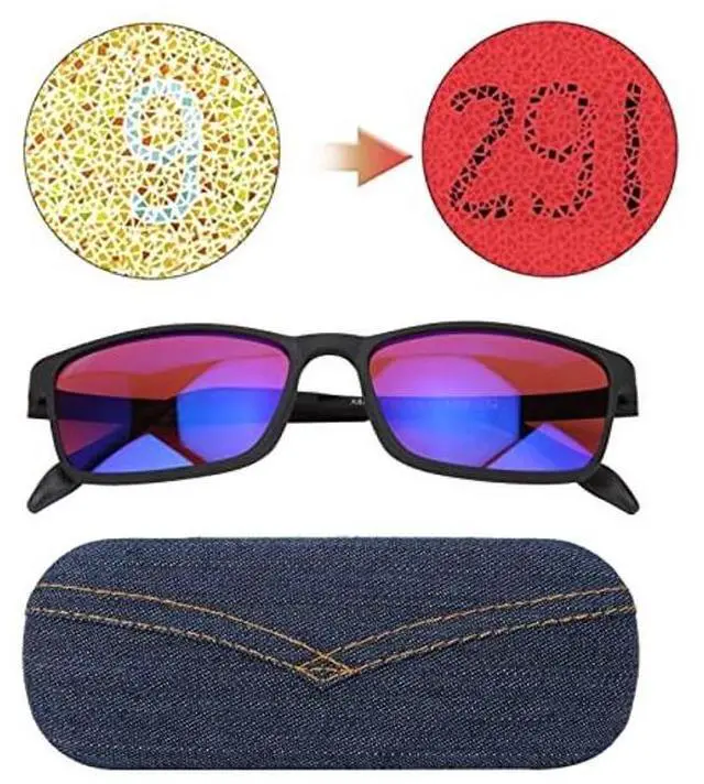 Alt view image 3 of 5 - GOTOTOP Colorblind Glasses Color Blind Corrective Glasses Red Green Blindness Weakness Eyesight Improvement Red Green Color Deficiency Corrective Glasses