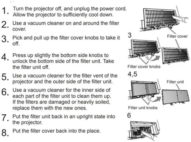 Alt view image 5 of 5 - UX43251 Filter Compatible For MaxellMP-AW4001, MP-AW3001, MP-AX3001, MP-EU5002, MP-EX5002, MP-EW5002, MP-TW4001, MP-TW3001, MP-TW4011, MP-TW3011 Projector