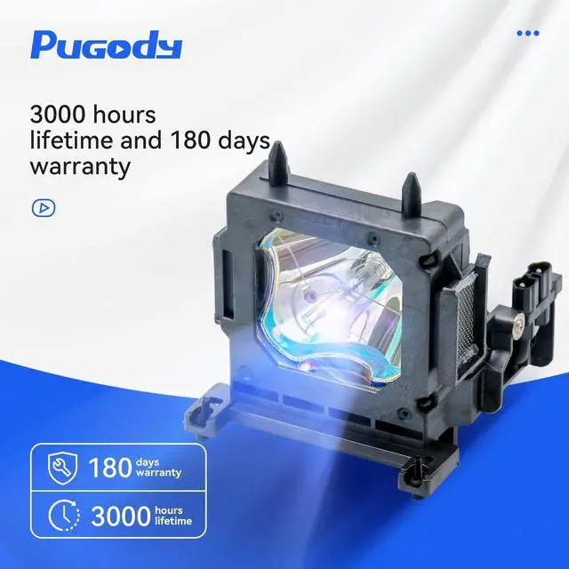Alt view image 2 of 5 - Pugody Original LMP-H210 Replacement Projector Lamp Bulb for Sony VPL-HW45ES VPL-HW60 VPL-HW65 VPL-HW65ES VPL-VW65ES VPL-HW60ES VPL-HW48ES VPL-HW65E VPL-HW45EW VPL-HW45AES VPL-HW65AES VPL-HW65EW
