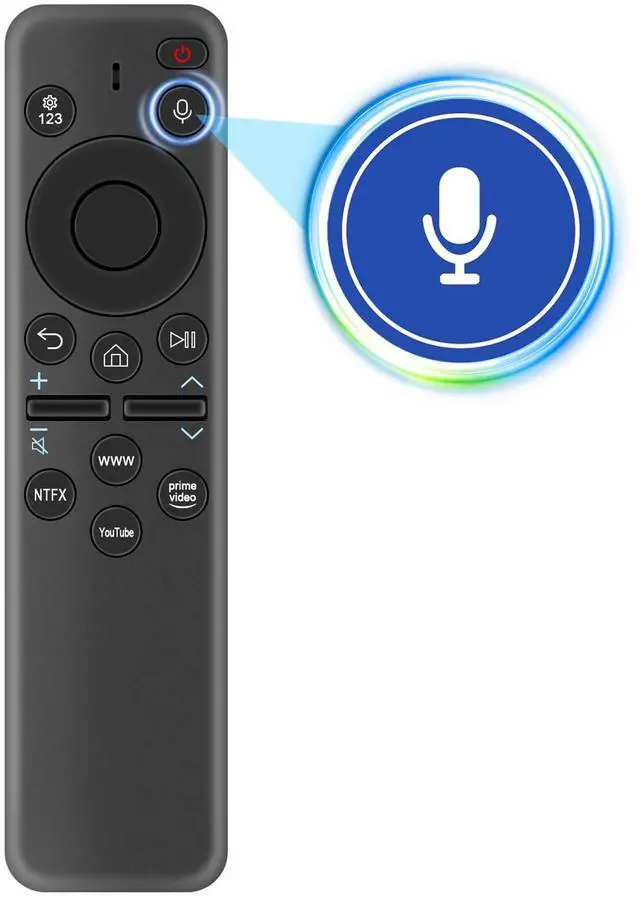 Alt view image 2 of 5 - AIDITIYMI BN59-01480G Replacement Voice Remote Compatible with Samsung TV UN32S500 QN42C300 LN55B500 QN32Q60DAFXZA QN42S90DAEXZA QN43Q60DAFXZA QN43QN90CAFXZA QN43QN90DAFXZA QN48S90DAEXZA QN50Q60