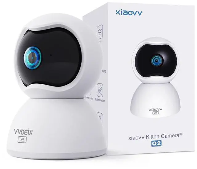 Alt view image 2 of 5 - XIAOVV Security Cameras Intdoor,Integrated Installation,Motion Detection,Two Way Audio(Q2)