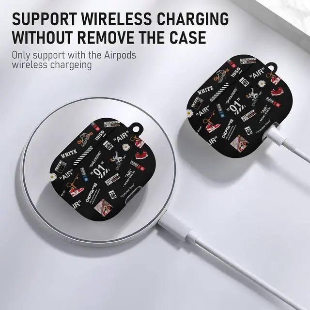 Alt view image 3 of 5 - Gedicht Charging Case Replacement Compatible with AirPods 3rd Generation, Wireless Charger Case for AirPods 3 with Bluetooth Pairing Sync Button - No Earbuds Included