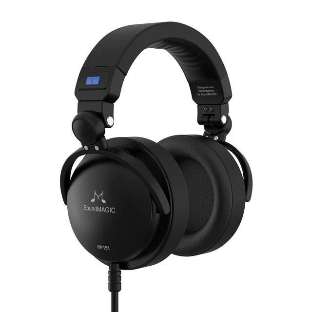 Main image of SoundMAGIC HP151 Over-Ear Wired Headphones, HiFi, Removable Cable, Black