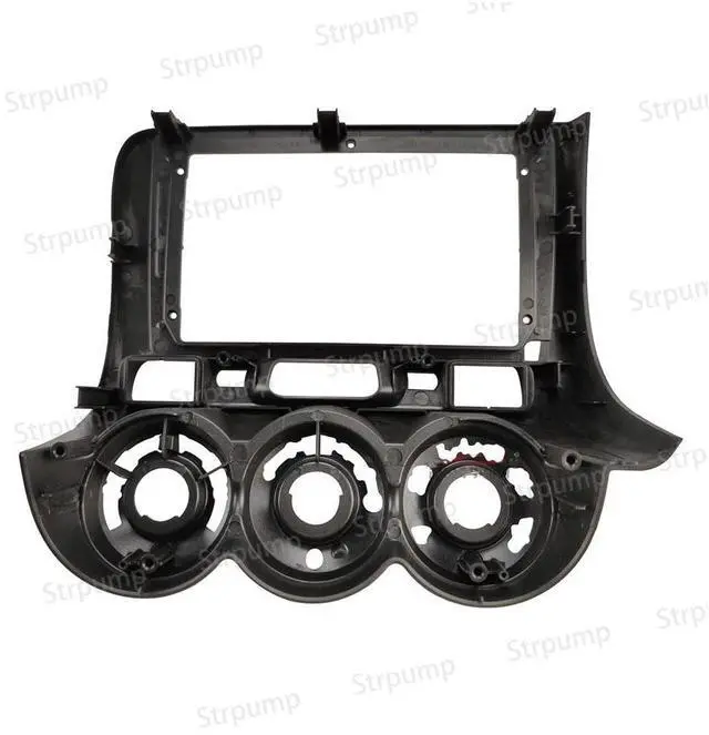 Alt view image 5 of 5 - 9'' Car Radio Stereo Dash Frame Fascia Bezel Panel with Power Harness Compatible for Honda Fit Jazz 2004 05 06 07 RHD Install Mount Kit