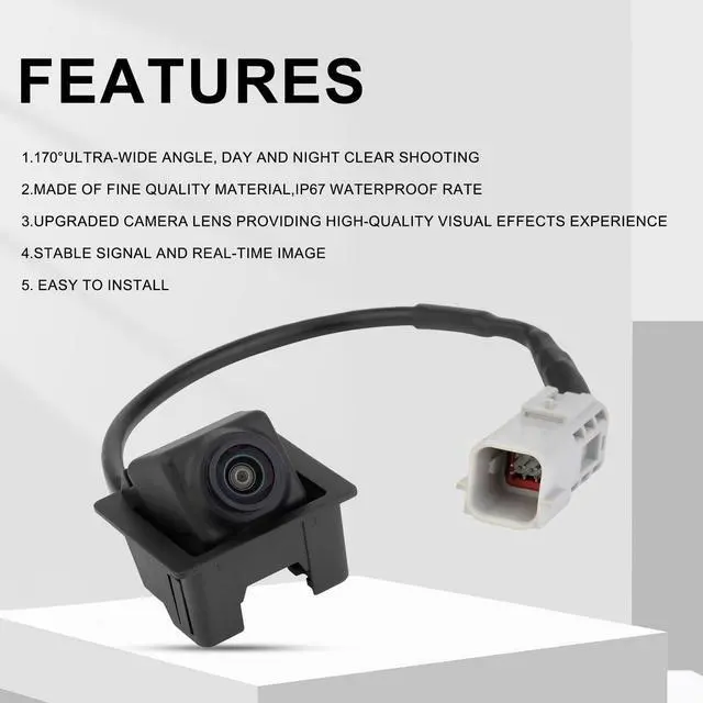 Alt view image 3 of 5 - Arokzn 95407397 Rear View Back Up Camera Compatible with 2011-2016 Chevy Cruze 2010-2017 Chevy Equinox GMC Terrain Park Assist Camera Replaces# 15926123,20903513, 22913698