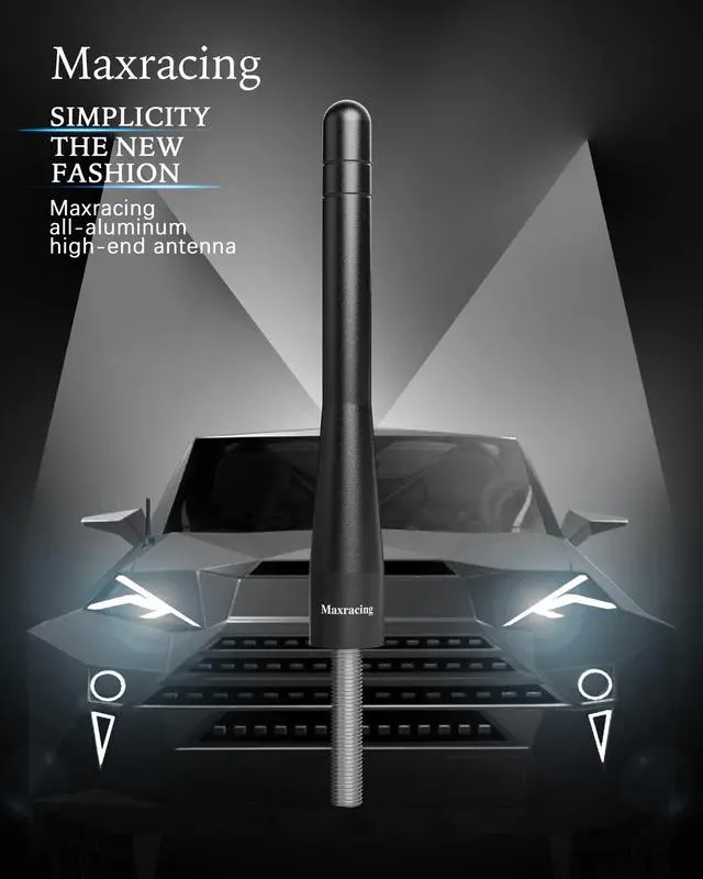 Alt view image 2 of 5 - MAXRACING Short Truck Antenna Compatible with 1995-2016 Z3 and Z4 / Carwash Safe/Aluminum Replacement Antenna