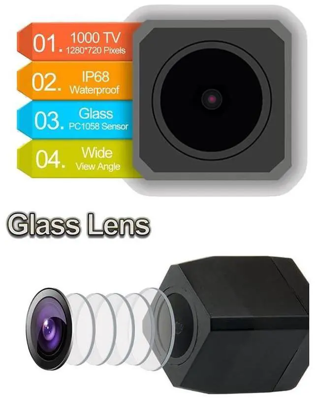 Alt view image 4 of 5 - Vlicevrn HD Fisheye Vehicle Car Rear View Camera Fixed Parking Line Night Vision Backup Parking Camera for Jeep Compass 2011~2015 / Jeep Patriot 2011~2015 / Jeep Liberty 2011~2015 (Full Fixed)
