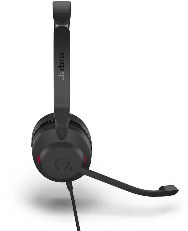 Alt view image 4 of 5 - Jabra Evolve2 30 UC Wired Headset, USB-C, Stereo, Black Lightweight, Portable Telephone Headset with 2 Built-in Microphones Work Headset with Superior Audio and Reliable Comfort